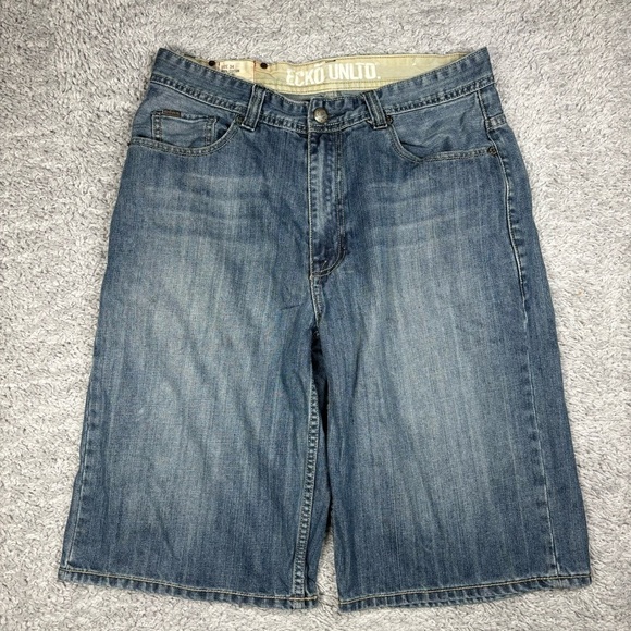 Ecko Unlimited Shorts Mens 34 Baggy Vintage Y2K Cotton Grunge Skate Streetwear - Picture 1 of 5